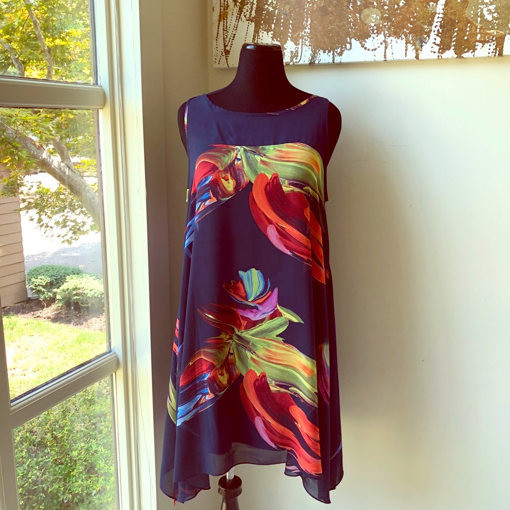 Gently loved Sleeveless Paint Streak Dress 💋